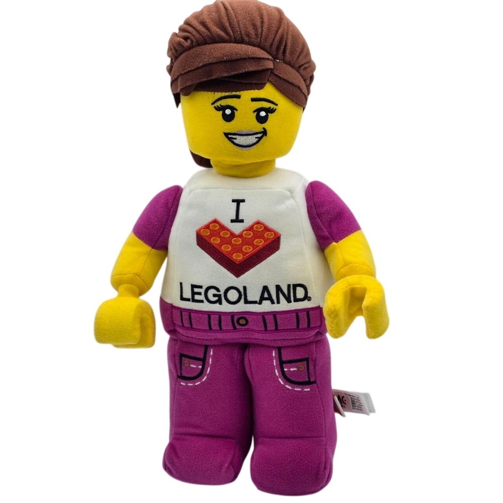 LEGO 13" Minifigure Plush I Heart LEGOLAND Girl Manhattan Toy Company